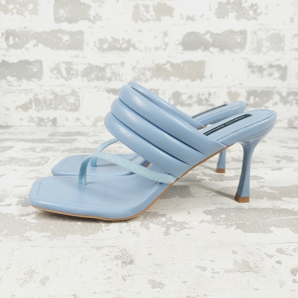 French Connection Shoes - New FRENCH CONNECTION VALERIE Light Blue DRESS SANDALS i384